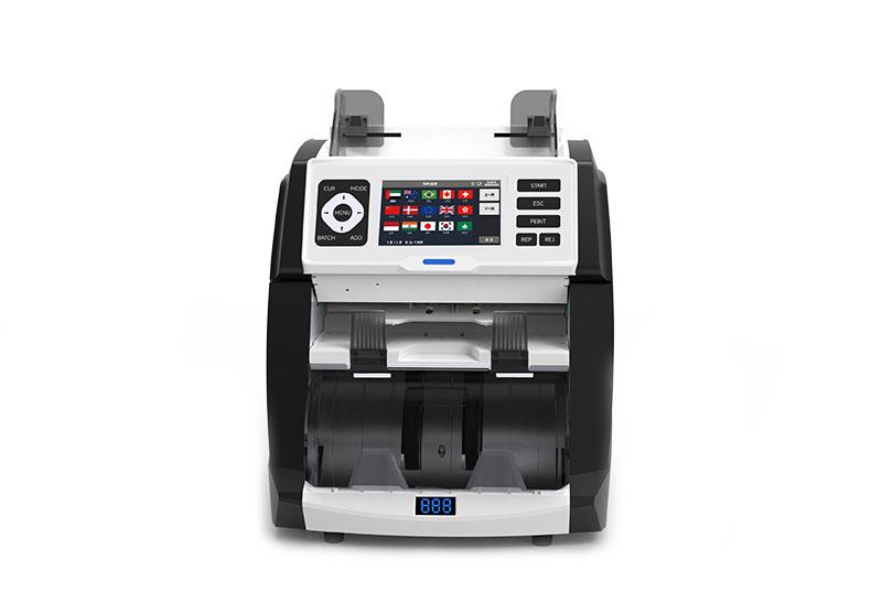 HK6080-PRO01 1+1 口（kǒu）全功能整潔度點鈔（chāo）分（fèn）揀機——銀行網點與小額現金辦公室的鑒偽與冠字號采集設備